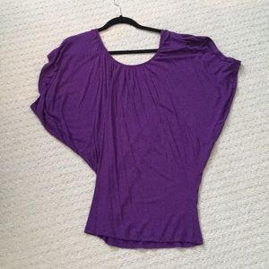 2/$20 Purple dolman sleeve, size small